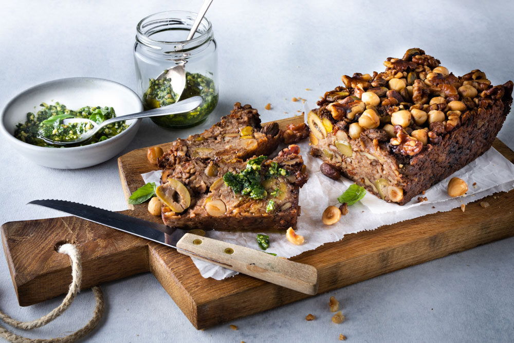 Hartig vegan havermoutbrood met noten