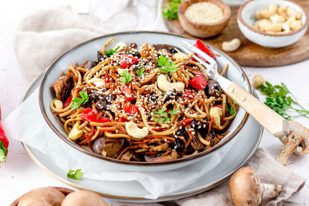 Vegan Noedels Met Wortel