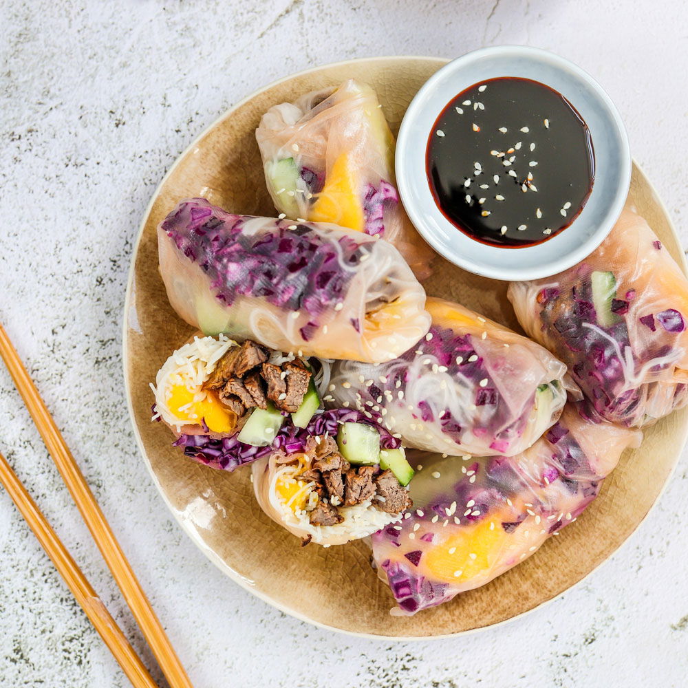 Springrolls met bief