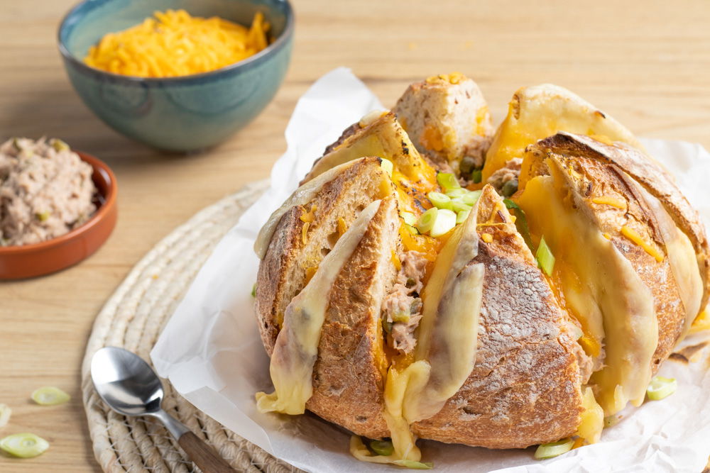 Tuna melt borrelbrood
