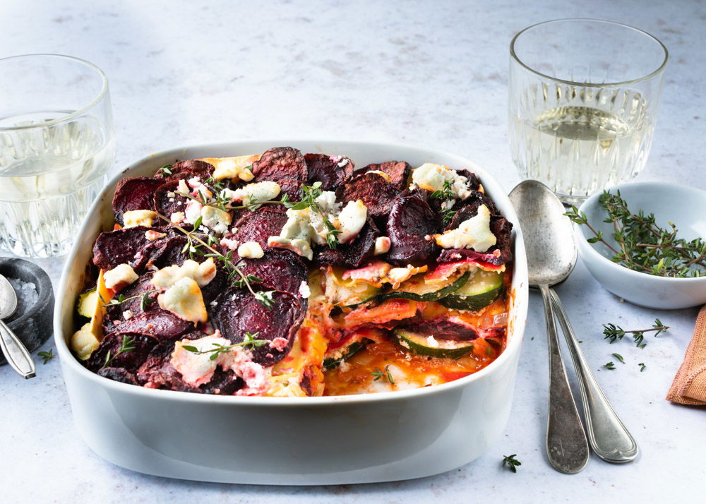 Groente lasagne uit de airfryer