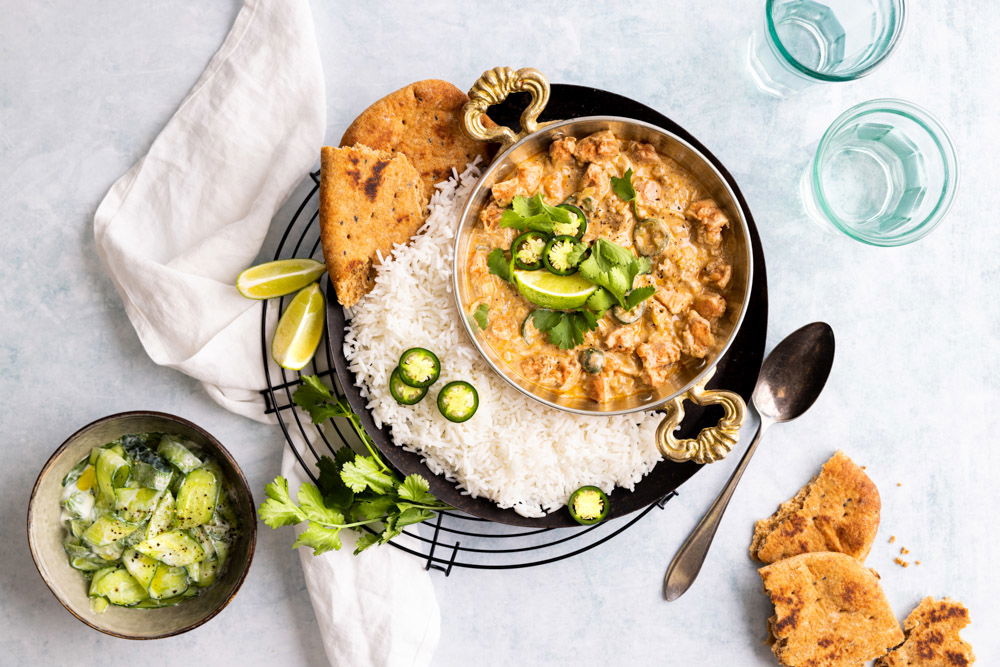 Kip Tandoori met naanbrood