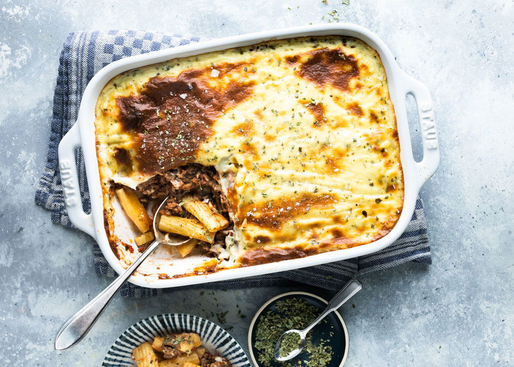 Pastitsio, Griekse Lasagne Met Vleessaus & Béchamelsaus