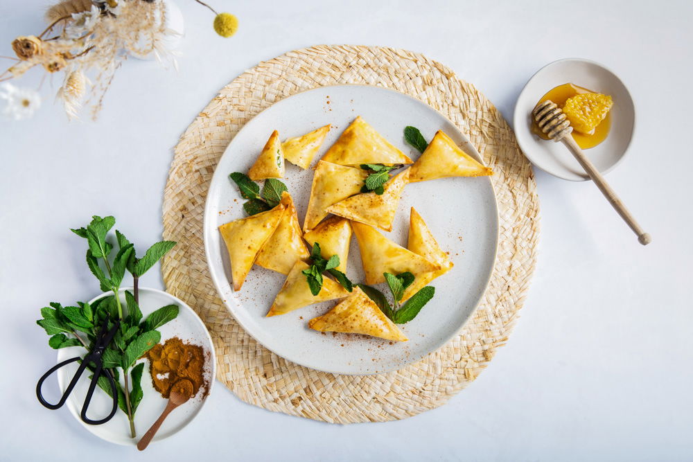 Tiropita met kaas en munt