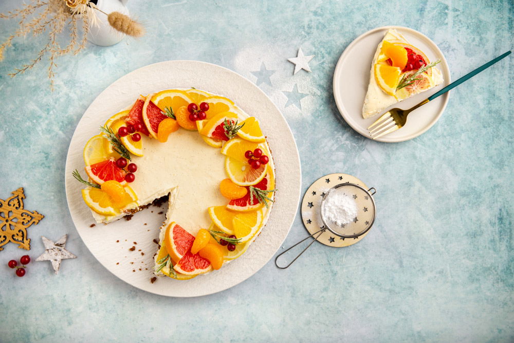 Vanillestokjes No Bake Vanille Cheesecake Met Gesuikerde Rozemarijn 2