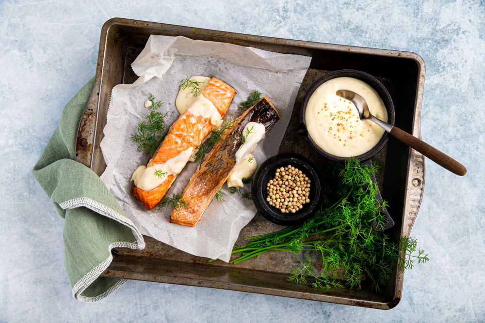 Witte Peper Molen Zalm Met Witte Pepersaus (2)