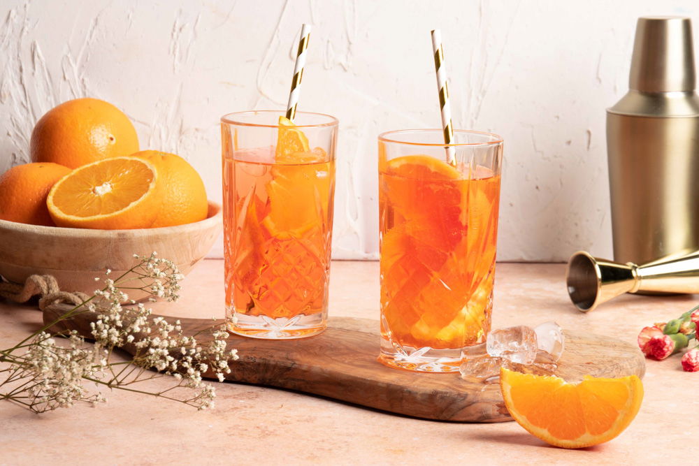 Sinaasappel Perzik Spritz