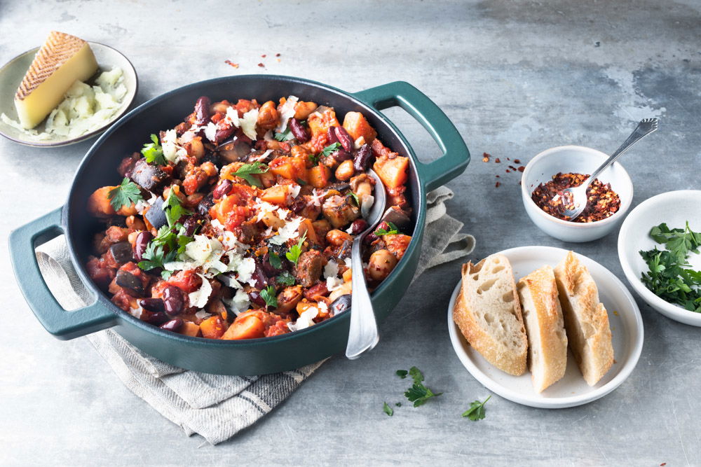 Vegetarische Spaanse bonenstoof