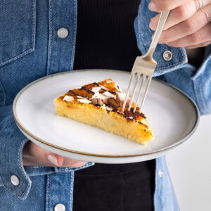 Bounty boterkoek met pure chocolade en kokossnippers