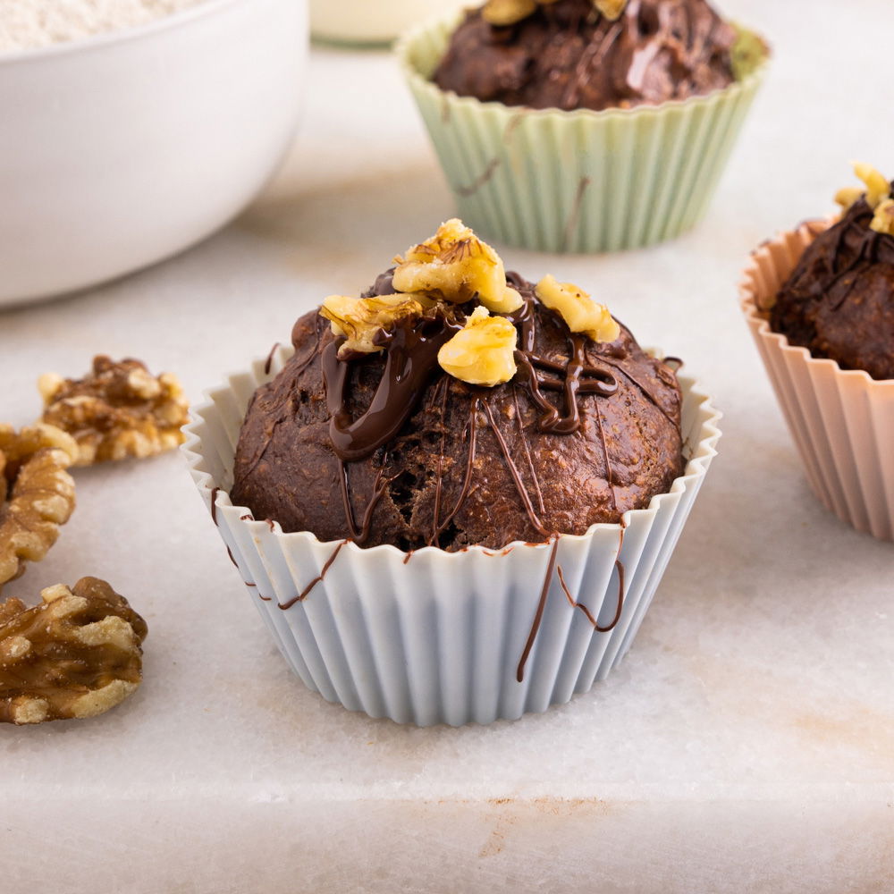 Gezonde chocolade muffins