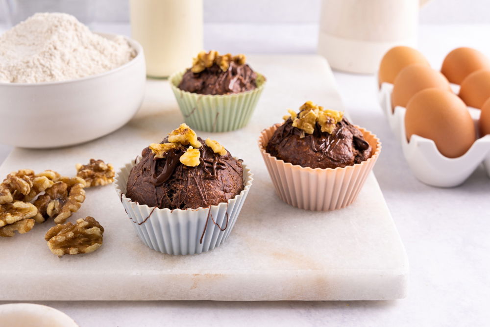 Gezonde chocolade muffins