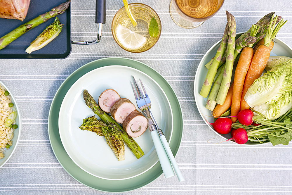 Varkenshaas saltimbocca