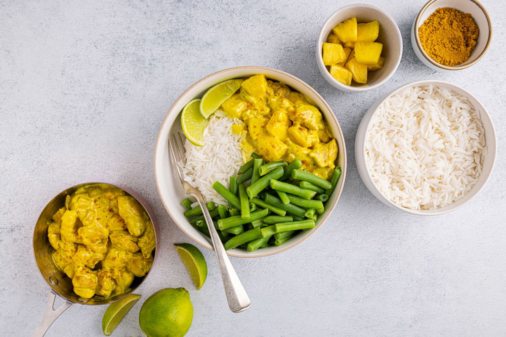 Kip kerrie met rijst