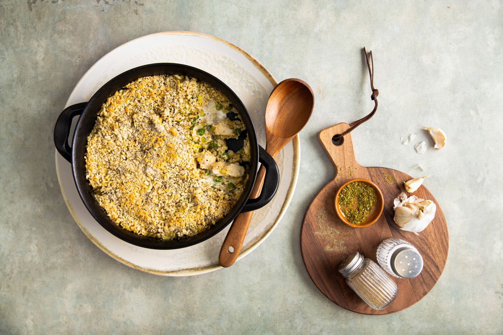 Ovenschotel met pangasiusfilet