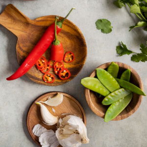 Pad Thai met mihoen, peultjes en garnalen