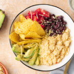 Taco bowl met bloemkoolrijst