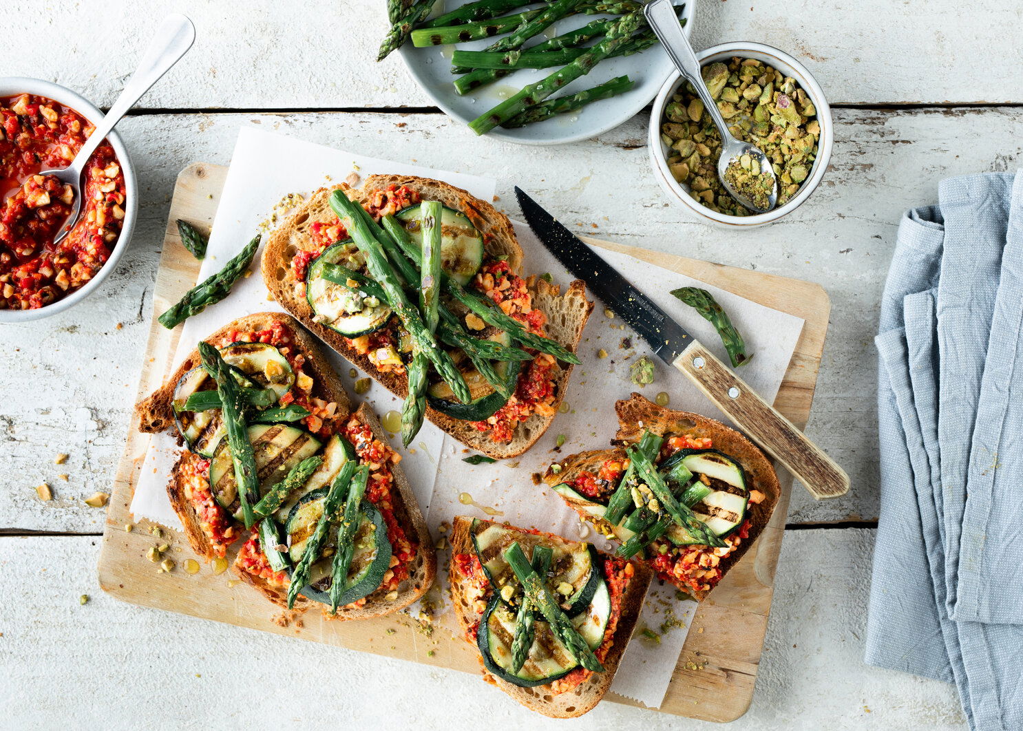 toast met romescospread