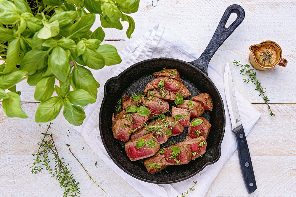 biefstuk in marinade