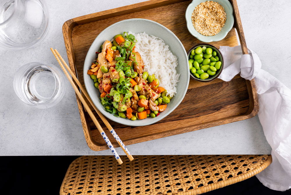 Teriyaki chicken met rijst