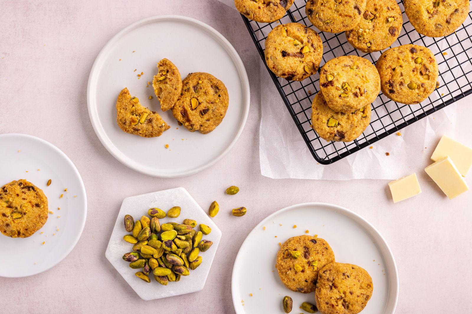 zandkoekjes recept met witte chocolade