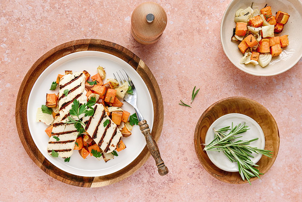 bbq halloumi