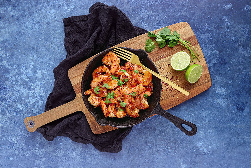 oosterse garnalen bbq