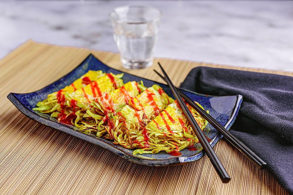 Spitskoolnestjes met gebakken ei