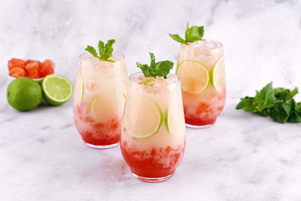 Watermeloen Yakult mocktail