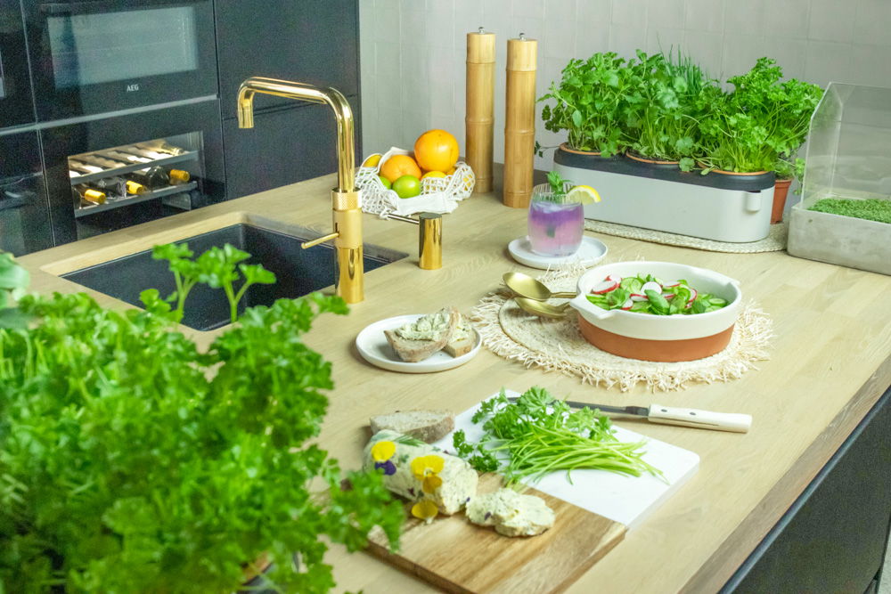 Koken met verse kruiden