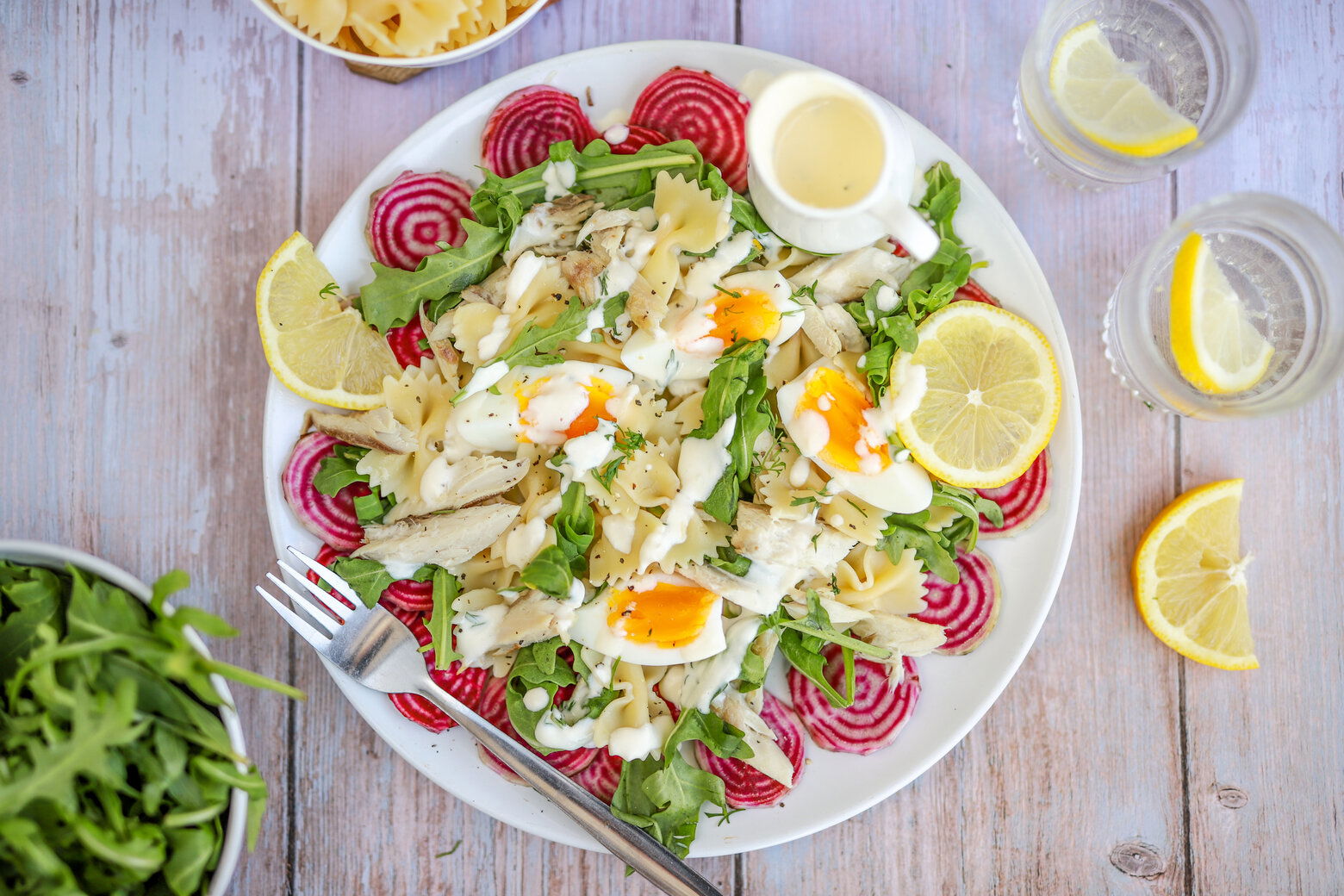 maaltijdsalade met makreel