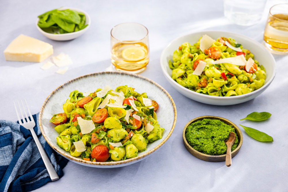 Pasta Met Roerbakgroenten En Spinaziepesto Dekamarkt