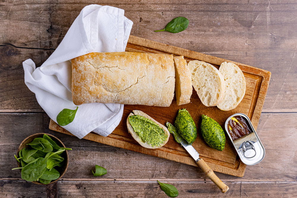 Spinazie Ansjoviskruidenboter