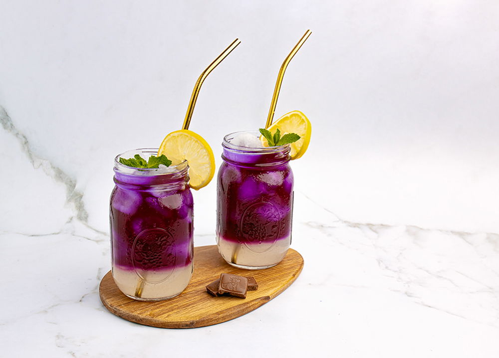 Butterfly pea lemonade
