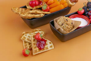 Havermout Wafels Met Aarbeien