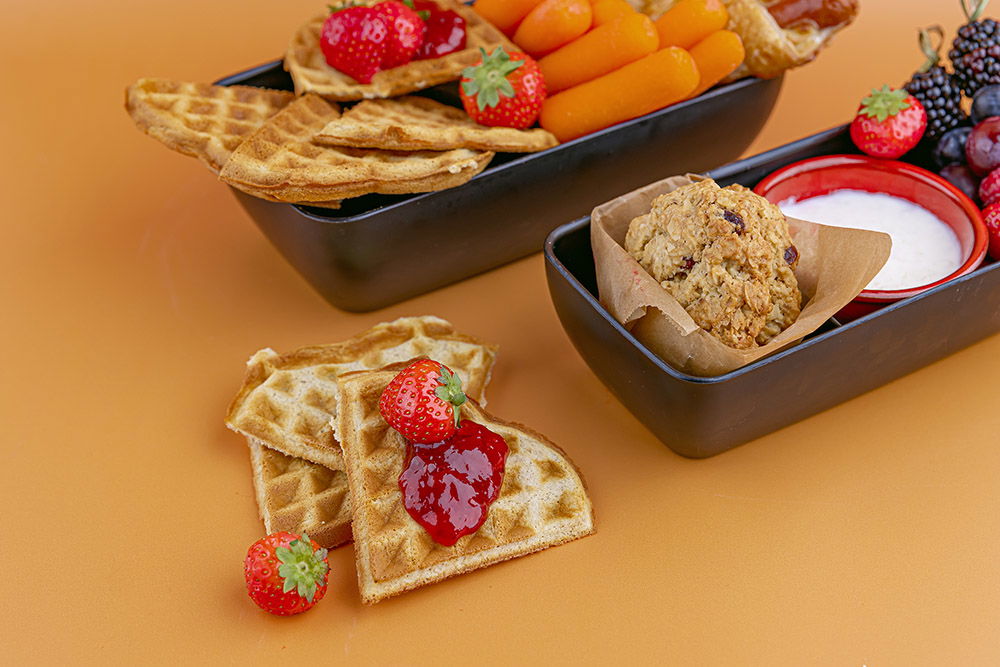 Havermout Wafels Met Aarbeien