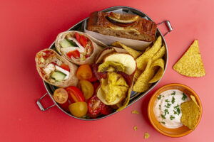 Lunchbox Wrap en appel-speltcake