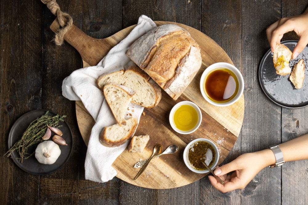 Dippen Drie Olijfolie Variaties