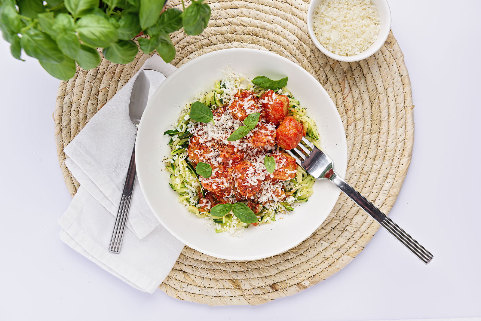 Courgetti Met Gehaktballetjes