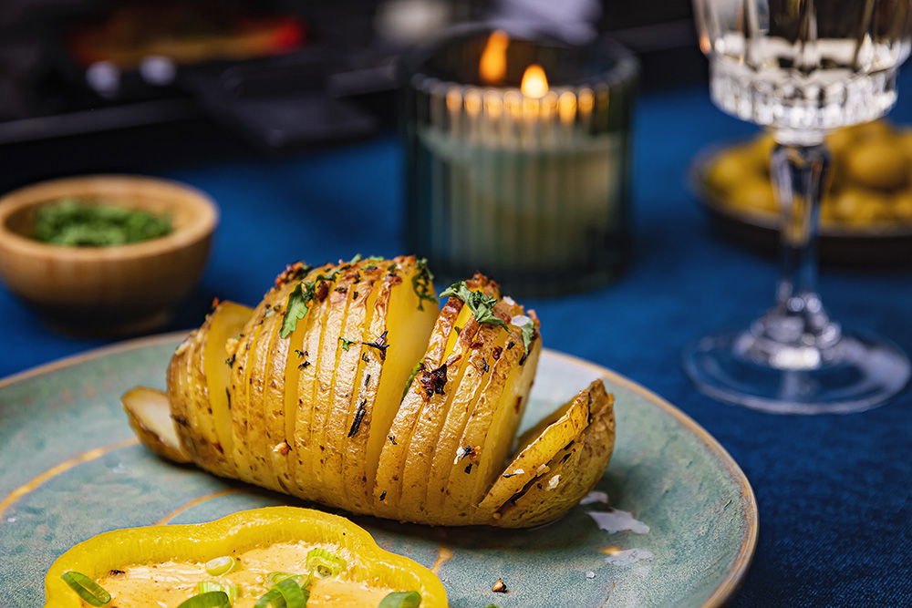 Hasselback aardappelen