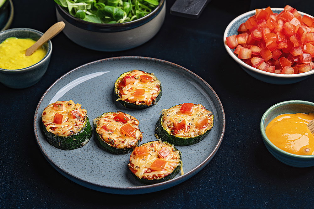 Mini courgette pizza’s - Eatertainment