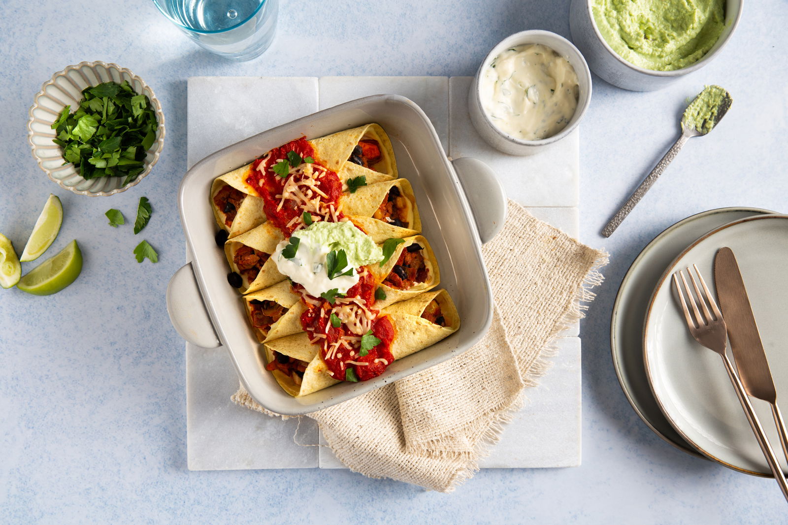 enchilada met gehakt