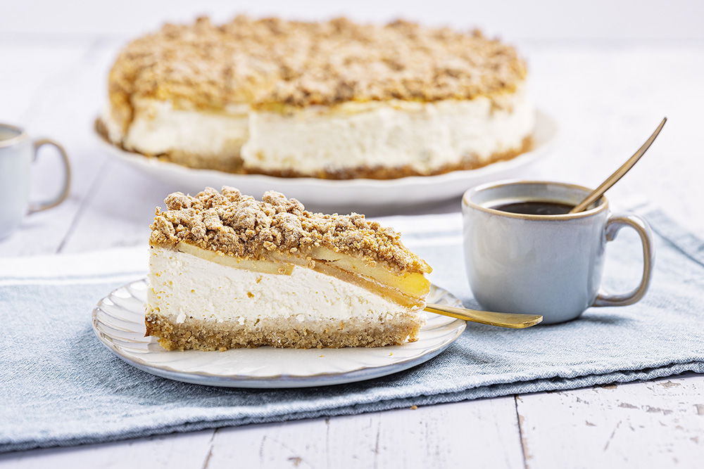 Gezondere Appelkruimel Cheesecak