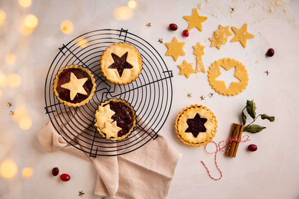 Cranberry Kaneel Taartjes Met Karamel