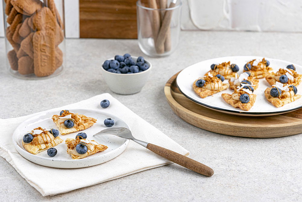 Lotus Biscoff croissant waffle