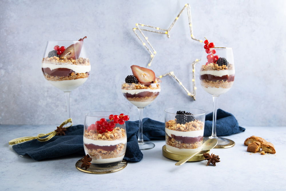 Trifle Met Steranijs, Stoofperen, Cantuccinicrumble En Mascarponeroom