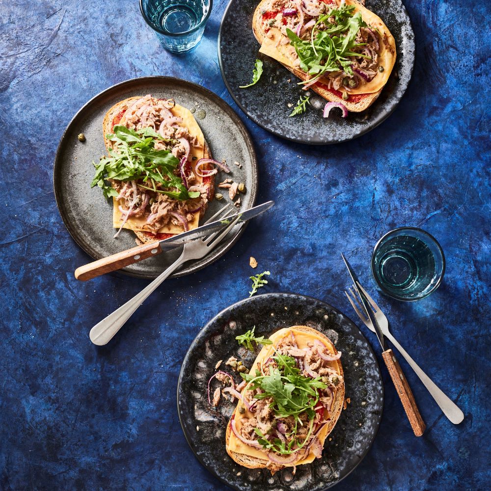 Volkorenbroodpizza met Beemster 30+ Oud