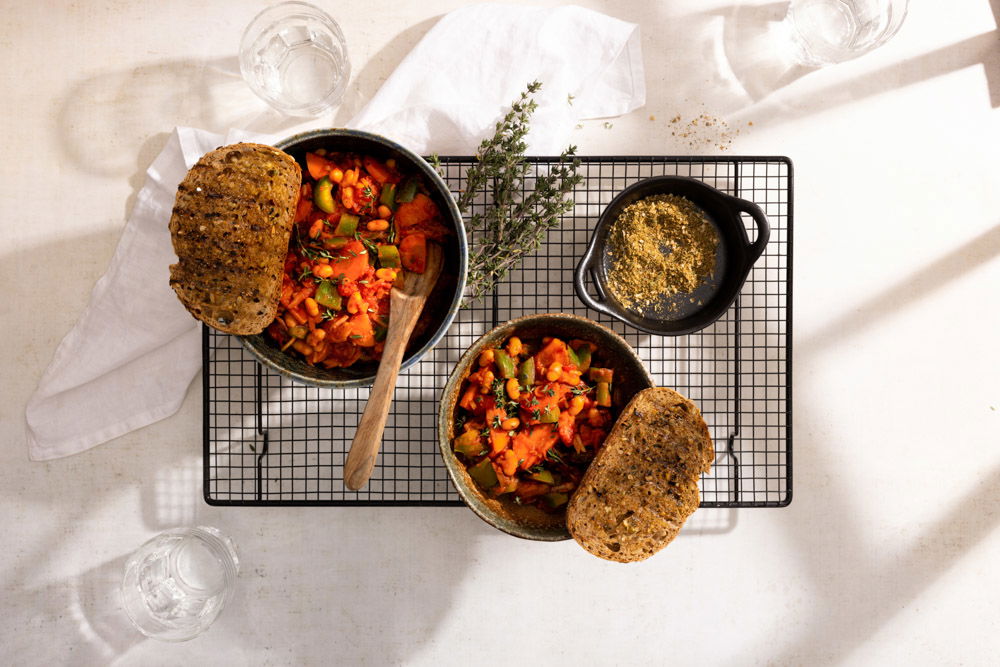 Chakalaka Met Paprika En Geroosterd Brood