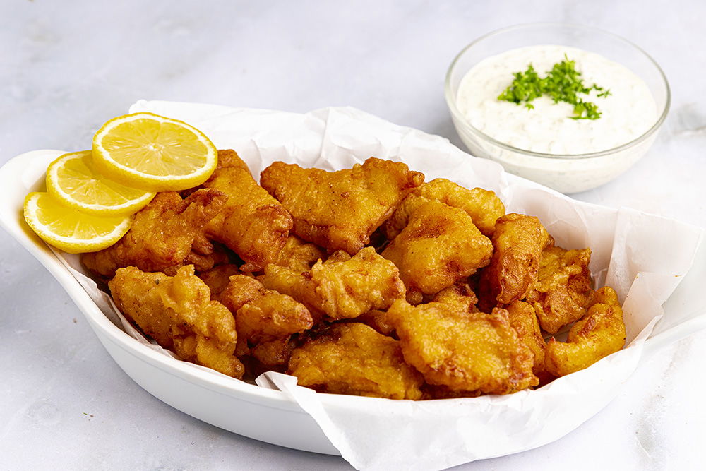 Zelfgemaakte Kibbeling Met Ravigottesaus