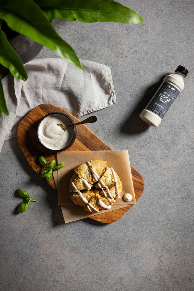 Breekbrood met truffelmayonaise