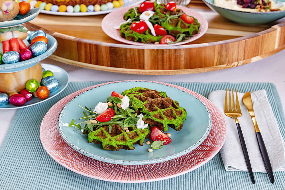 Brocoliwafels Met Cherrytomaten En Mozzarella